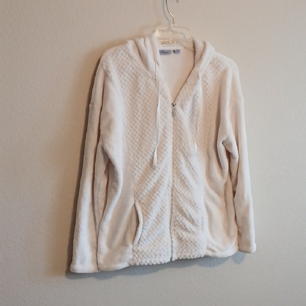 Jason Maxwell Fleece Zip Front Hoodie Woman's XL